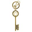 Mickey Mouse and Friends Master Key Gold Gemmed Key Chain